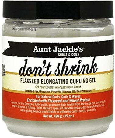 Aunt Jackie's Don't Shrink Flaxseed Elongating Curling Gel, 15 oz (Pack of 5)