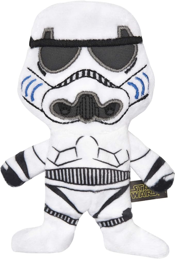 Star Wars for Pets Storm Trooper Flattie Dog Toy, 9 Inch | Soft Chew Toys for Dogs, Storm Trooper Plush Dog Toy | Crinkle Dog Toy for Pets | Storm Trooper Plush Toy