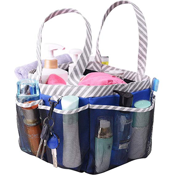 Haundry Mesh Shower Caddy Tote, Large Dorm College Bathroom Tote Bag Portable for Camp Gym