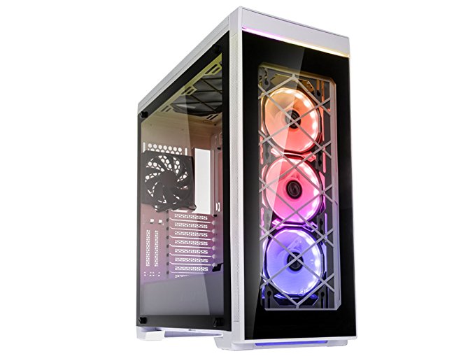 Lian Li ALPHA Series 550 550W White Tempered Glass ATX Mid Tower PC Case