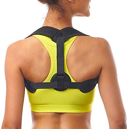 Posture Corrector for Women & Men - Adjustable Upper Back Straightener Correction Slouching Brace - Comfortable Posture Trainer for Pain Relief from Neck, Prevent Humpback, Relieve Back Pain