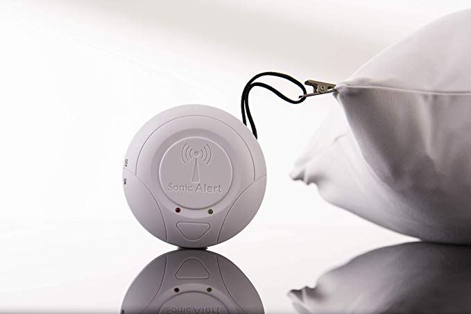 Sonic Bomb Wireless Vibration Alarm SS125BT - Portable Vibrating Bed Shaker Alarm for Heavy Sleepers, Hearing Loss and Those That Need to be Notified on The Go or Anytime.