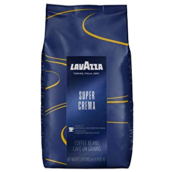 Lavazza Super Crema Whole Bean Espresso Coffee (2.2 lb. bag) (2 pack) by Lavazza