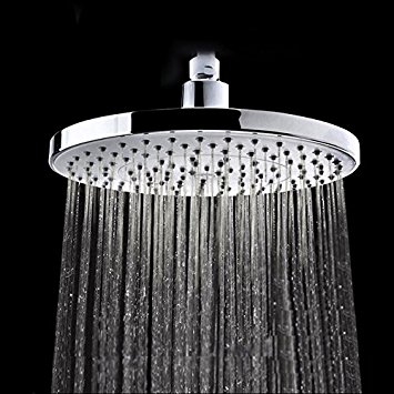 Shower head - Rainfall High Pressure 8" Rain High Flow Luxury Fixed Chrome Showerhead for the Best Relaxation and Spa by Hippih