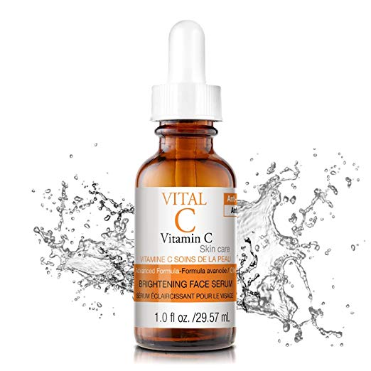 Vital C Vitamin C Serum for Face, 1 oz | Anti Aging & Anti Wrinkle | Light Moisturizer | Skin Brightening & Firming | Boosts Collagen | Anti Oxidant Rich