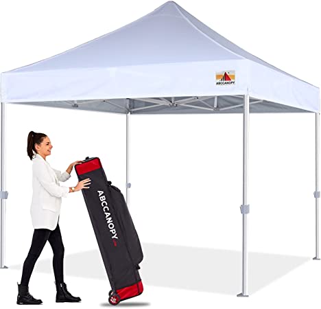 ABCCANOPY Commercial Ez Pop Up Canopy Tent 8x8 Premium-Series, White