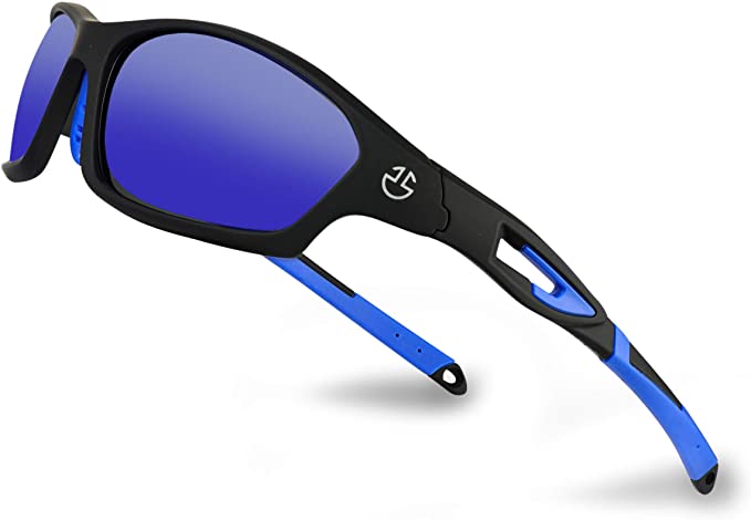 Polarized Sports Sunglasses for Men & Women | UV Protection Mirrored Polarized Lenses