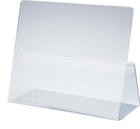 Classic Cookbook Holder - Simple Elegant Clear Acrylic - Made in the USA