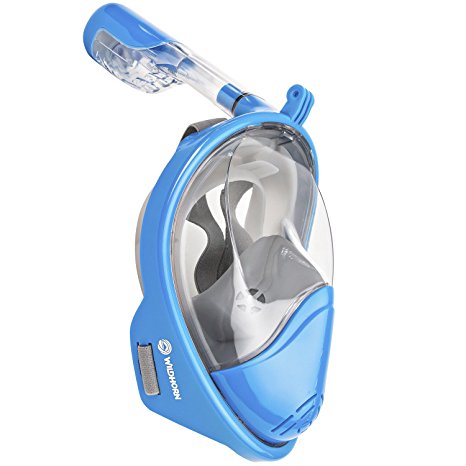 Seaview 180° GoPro Compatible Snorkel Mask- Panoramic Full Face Design. See More With Larger Viewing Area Than Traditional Masks. Prevents Gag Reflex with Tubeless Design