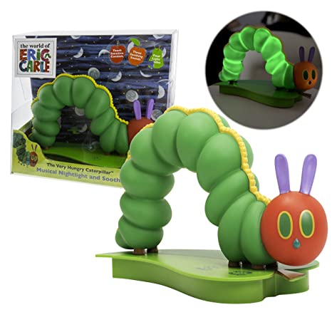 Musical Nightlight and Baby Sleep Soother - Eric Carle's The Very Hungry Caterpillar Touch Activated Night Light - 4 Modes of Light and Sound