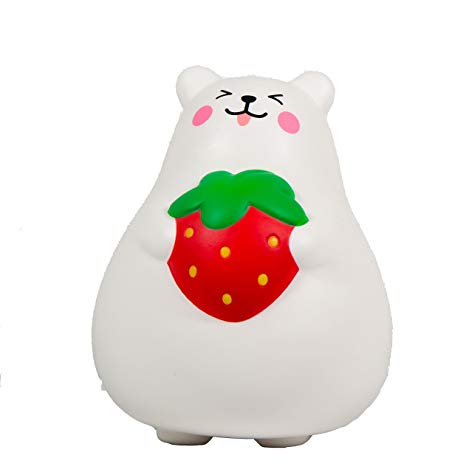 IBloom Marshmallow Bear Squishy Mr White Red Strawberry Smile
