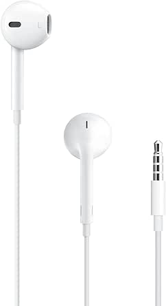 Apple EarPods Headphones with 3.5mm Plug, Wired Ear Buds with Built-in Remote to Control Music, Phone Calls, and Volume