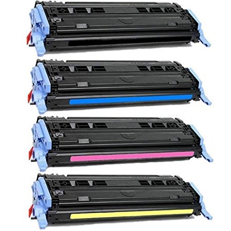 Toner Tech © OEM HP 124A (Q6000A, Q6001A, Q6002A, Q6003A) Toner Cartridge Set for HP Color Laserjet 1600, 2600n Series Printers