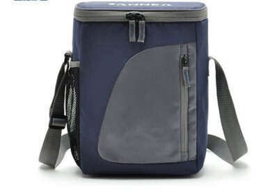 INSULATED LUNCH BAG- Large insulated cooler bag with adjustable shoulder strap by Pexale(TM) (navy)