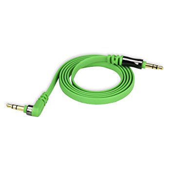 Scosche 90 Degree Angle 3.5mm Audio Cable (Green)