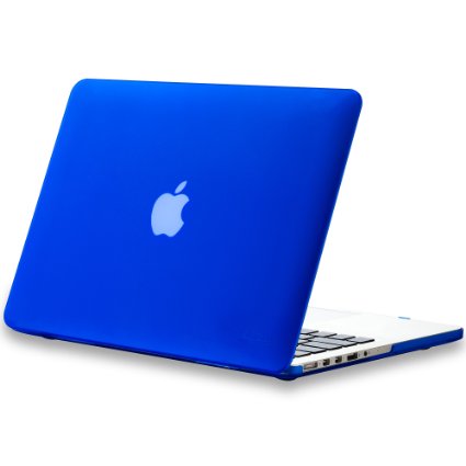 Kuzy - Rubberized Hard Case for Older MacBook Pro 13.3" with Retina Display A1502 / A1425 13-inch Plastic Shell Cover - BLUE