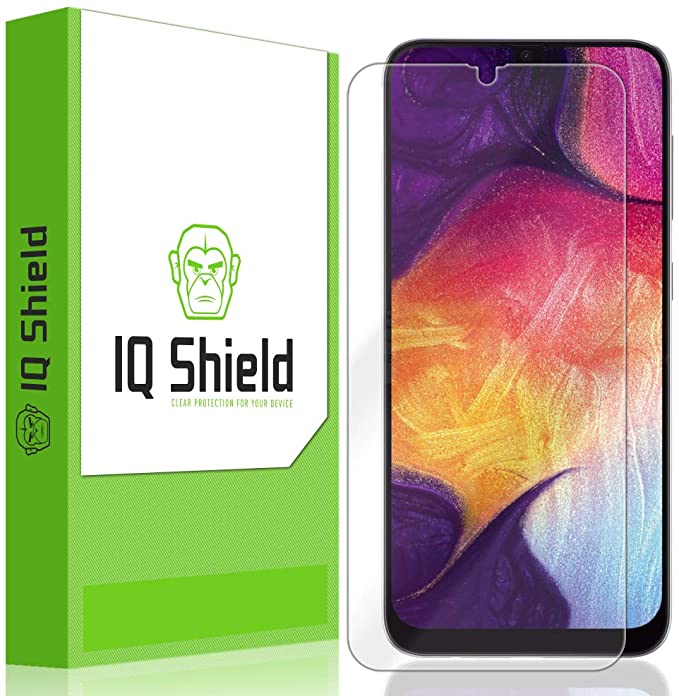 IQ Shield Screen Protector Compatible with Samsung Galaxy A50 (SM-A505U) LiquidSkin Anti-Bubble Clear Film