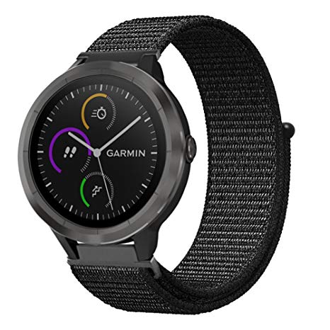 C2D JOY for Garmin Sport Loop Replacement Bands - Sport Loop Watch Band for Garmin Sports GPS Smart Watch No Buckle Needed, (5.2-8.2in)