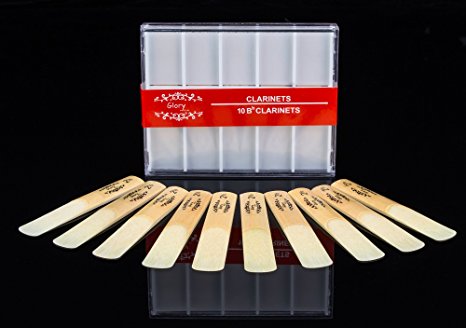 Glory Reeds Clarinet Reed Size# 2.5, Box of 10~size 1.5, 2, 2.5, 3 ~Click for yours'choice