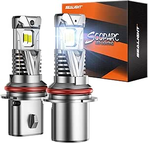 SEALIGHT Brightest 9007 Bulbs for ATVs & Powersports, 2024 Version, 9×Brighteness S7S Wireless HB5 Fog Lights - Pack of 2