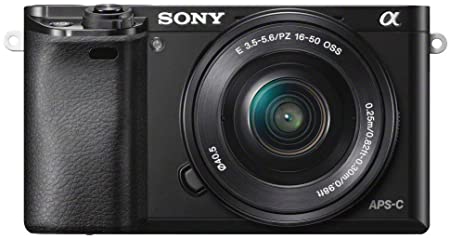 Sony Alpha a6000 Mirrorless Digital Camera 24.3MP SLR Camera with 3.0-Inch LCD (Black) w/16-50mm Power Zoom Lens