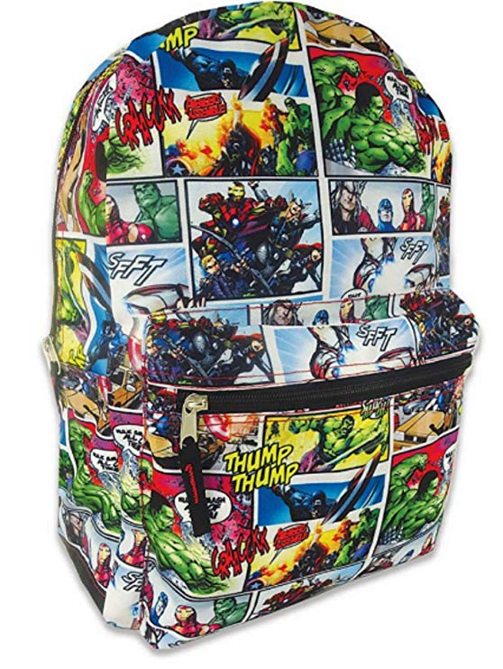 Marvel Avengers Backpack Comic Print 16"
