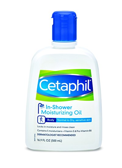 Cetaphil In-Shower Moisturizing Oil for normal to dry, sensative skin, 16.9 ounce