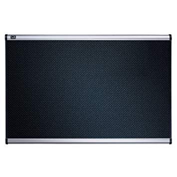 Quartet Bulletin Board, 4' x 3', Embossed, Hi-Density Foam,  Aluminum Frame (B344A)