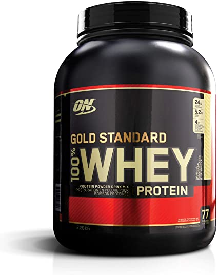 OPTIMUM NUTRITION Gold Standard 100% Whey Protein Powder From Whey Isolates, Vanilla Ice Cream 2270 gram