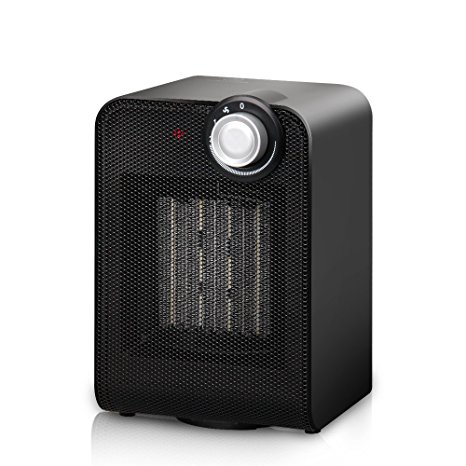 Portable Fan Heater - 1800W Mini Oscillating Heater with Adjustable Thermostat, Super Silent Hot & Cool Fan Electric Heater with Overheating & Tip-Over Protection for Table Desk Floor Office Use