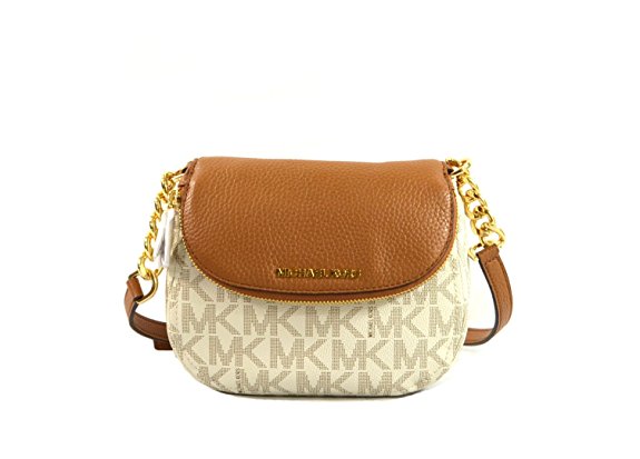 Michael Kors Leather Bedford Flap Crossbody Handbag