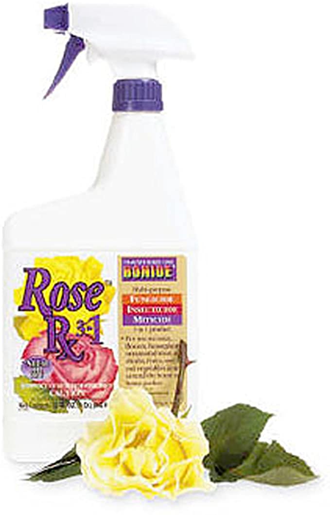 Bonide (BND897) - Rose Rx 3 in 1, Ready to Use Multi-purpose Insecticide, Fungicide and Miticide (32 oz.)