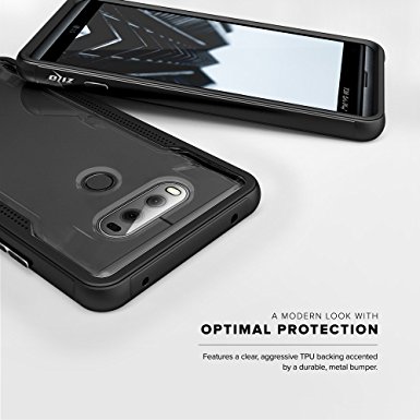 LG V20 Case, Zizo [Shock Series] w/ FREE [LG V20 Screen Protector] Transparent Clear [Military Grade Drop Tested] Aluminum Metal Bumper for LG V20