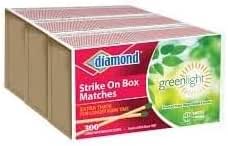 Diamond- Strike ON Box Matches [3 BXS of 300] = 900 Count, Green