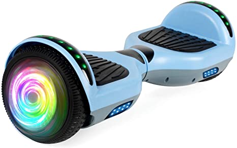 SISIGAD Hoverboard Self Balancing Scooter 6.5" Two-Wheel Self Balancing Hoverboard with Bluetooth Speaker and LED Lights Electric Scooter for Adult Kids Gift UL 2272 Certified