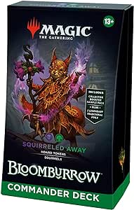 Magic: The Gathering Bloomburrow Commander Deck - Squirreled Away (100-Card Deck, 2-Card Collector Booster Sample Pack   Accessories)