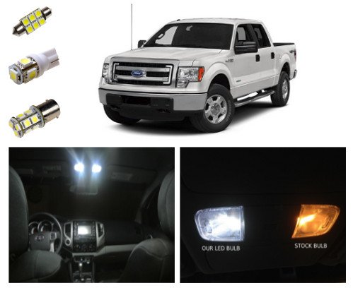 09-14 Ford F-150 LED Package Interior  Tag  Reverse Lights 13 pieces