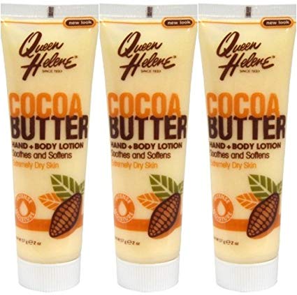 Queen Helene Hand   Body Lotion Cocoa Butter 2 oz Travel Size (Pack of 3)