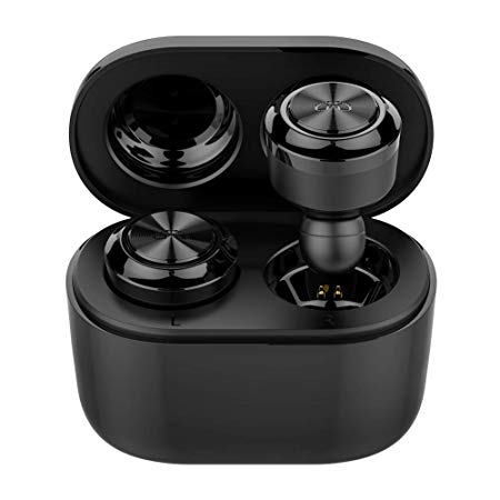 Wireless Headphones,GEJIN E18 Latest Bluetooth 5.0 True Lightweight Wireless Bluetooth Headphones 15h Playtime 3D Stereo Sound Portable Charging Box with Magnetic Connection