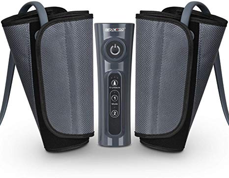 CINCOM Leg Massager for Circulation Air Compression Calf Wraps with 2 Modes 3 Intensities and Helpful for RLS and Edema
