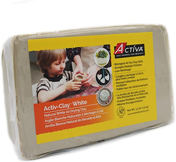 Activa Activ-Clay Self Hardening, 3.3-Pound, White