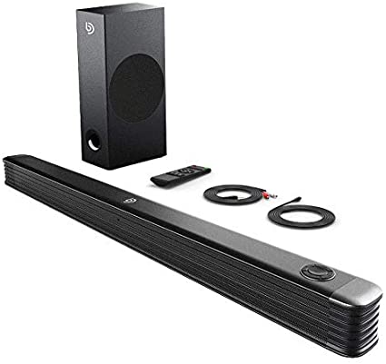 Bomaker SoundBar con Subwoofer Wireless 2.1 Canali, 150W/120dB Suono Surround Altoparlante Sistema 4K HD TV Home Cinema Bluetooth Compatibile TV/Cellulare/PC per Casa/Bar/Montaggio a Parete, NJORD Ⅰ