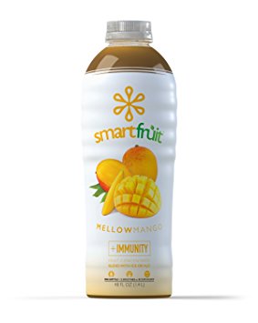 Smartfruit Mellow Mango, All Natural 100% Fruit Smoothie Mix, No Added Sugar, Non-GMO, No Additives, Vegan, 48 Fl. Oz (Pack of 1)