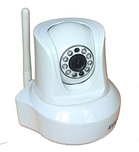 Avacom M1160W Wireless Pan&Tilt IP/Network Indoor Camera with IR-Cut filter, Night Vision and Two-Way Audio (White)
