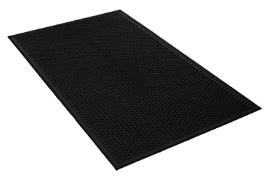 Portico Systems Safe Tread 3 x 5 Black Rubber Outdoor Scraper mat. Ideal for Any Heavily trafficked Entrance Way. Keep The Dirt and Debris Outside and Your interiors Clean.