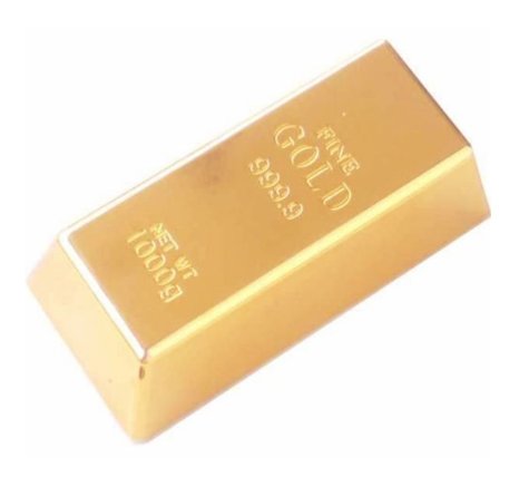 1kg 35oz Fake Gold Bar Bullion Door Stop/Paperweight CAS