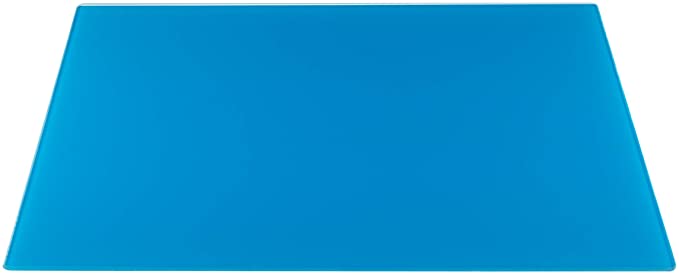 Blue Glass Cutting Board by Clever Chef - Non-Slip, Shatter-Resistant, Durable, Stain-Resistant, and Dishwasher Safe - 12 x 15.75 Inches