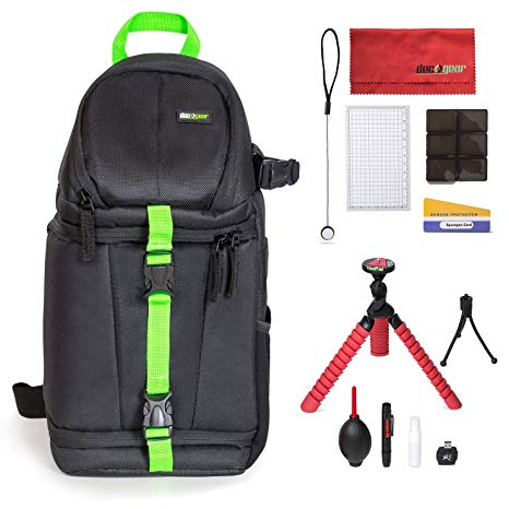 Deco Gear SB250B Sling Backpack Accessories Kit for DSLR and Mirrorless Cameras