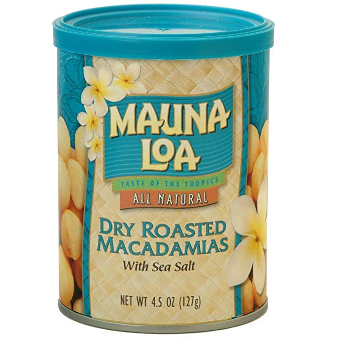 KC Commerce Gift set Mauna loa Dry Roasted Macadamia nut With Sea salt 4.5oz Pack of 6 Gift set