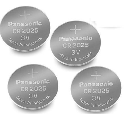 Multi Pack 4 X Panasonic Cr2025 Dl2025 3V Lithium Coin Cell Batteries